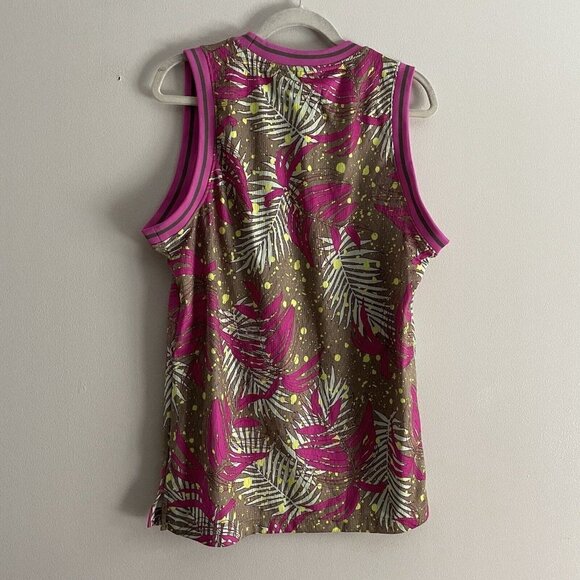 Nike Air Jordan Men SZ M "Wings" Pink/Green Floral Loose Fit Jersey - Picture 9 of 10